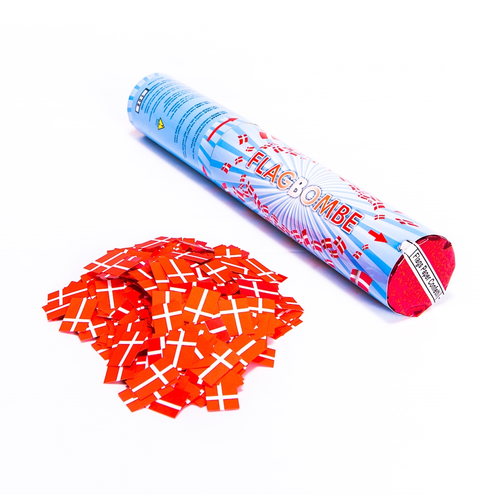 Confettiworld Konfettirør 30cm m. Flag BIO 5503Small